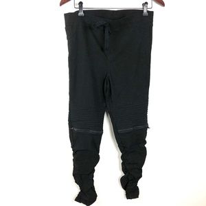 Black Moto Style Jeggings/ Skinny Pants
